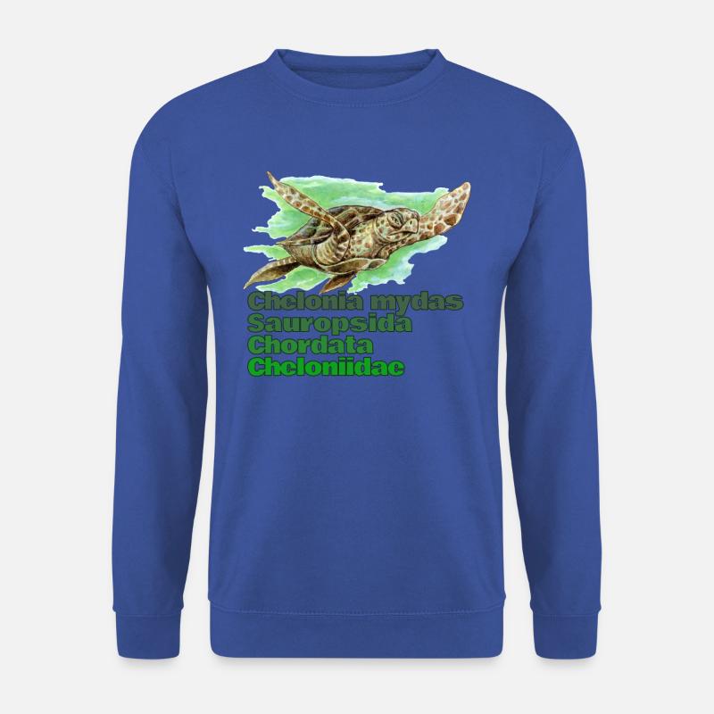 GRÜNE MEERESSCHILDKRÖTE - Unisex Pullover - Royalblau