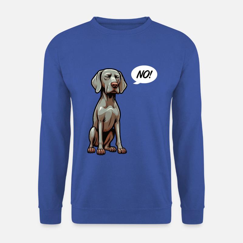 No Weimaraner Weimaranerliebhaber Weimaranerhund - Unisex Pullover - Royalblau