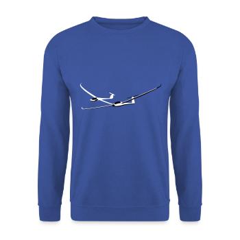 Glider Gliding Glider Glider Pilot Pilot - Unisex Sweatshirt - royal blue - Front - Alina (178cm) & Michal (187cm)
