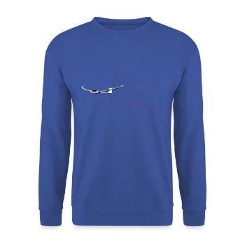 Glider Gliding Gliding Gliding Glider - Unisex Sweatshirt - royal blue - Front - Alina (178cm) & Michal (187cm)
