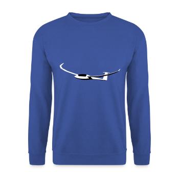 Glider Glider Glider Pilot Pilot - Unisex Sweatshirt - royal blue - Front - Alina (178cm) & Michal (187cm)