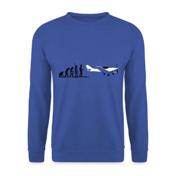 vl3 Ultraleichtflugzeug UL Pilot Flugzeug - Unisex Pullover - Royalblau - Vorne - Alina (178cm) & Michal (187cm)