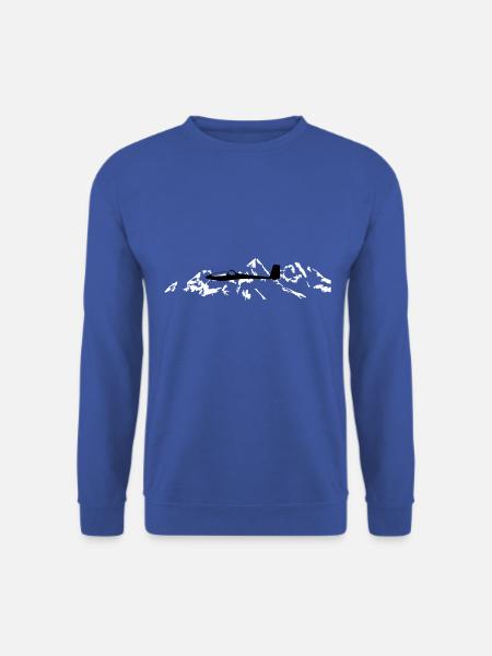 Glider glider flying glider pilot pilot - Unisex Sweatshirt - royal blue