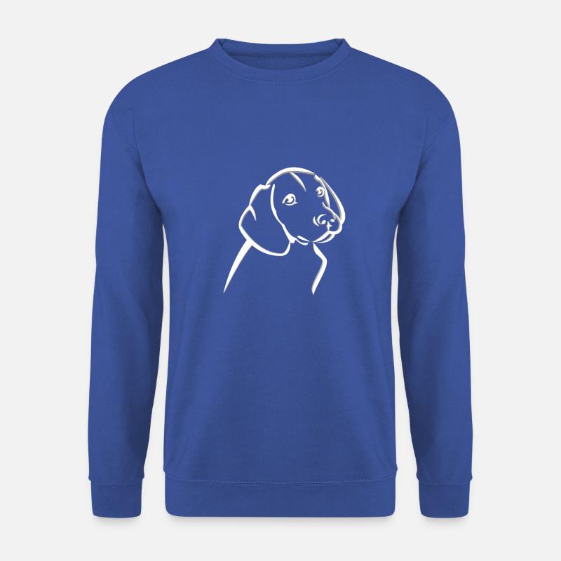Hund Hundeblick - Unisex Pullover - Royalblau