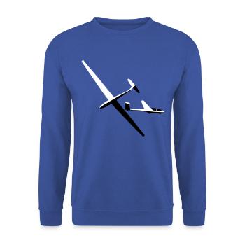 Glider Gliding Glider Glider Pilot Pilot - Unisex Sweatshirt - royal blue - Front - Alina (178cm) & Michal (187cm)