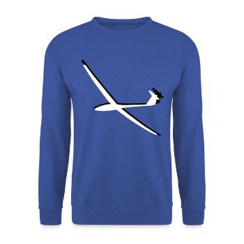 Glider glider flying glider pilot pilot - Unisex Sweatshirt - royal blue - Front - Alina (178cm) & Michal (187cm)