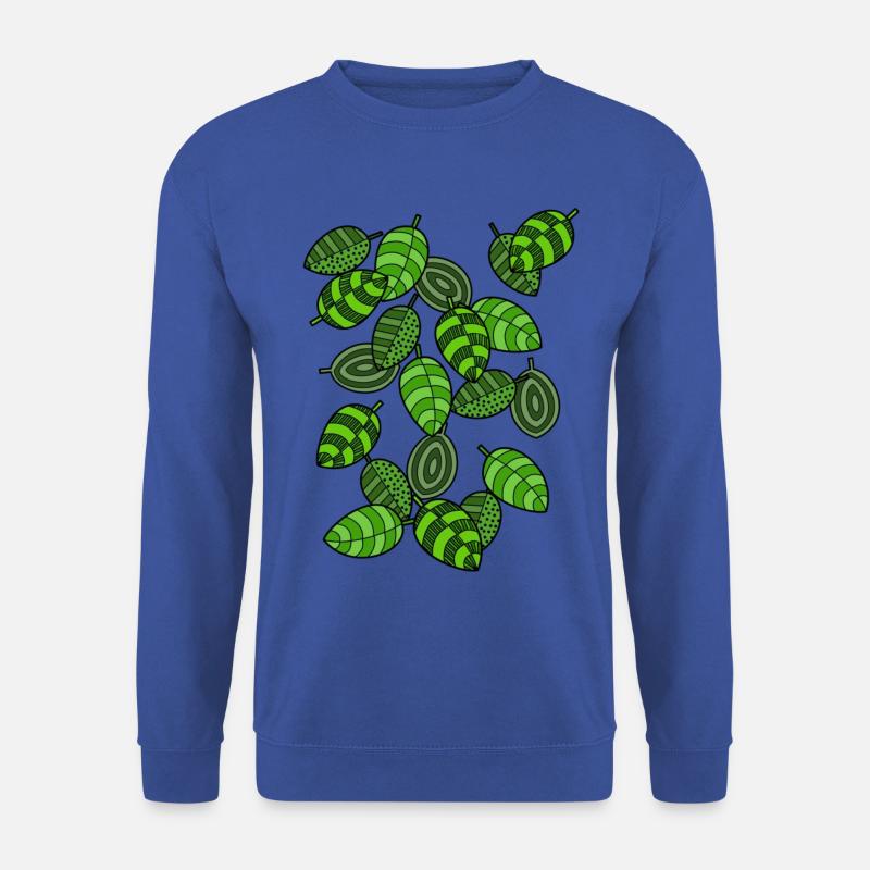Blätter, Laub - Unisex Pullover - Royalblau