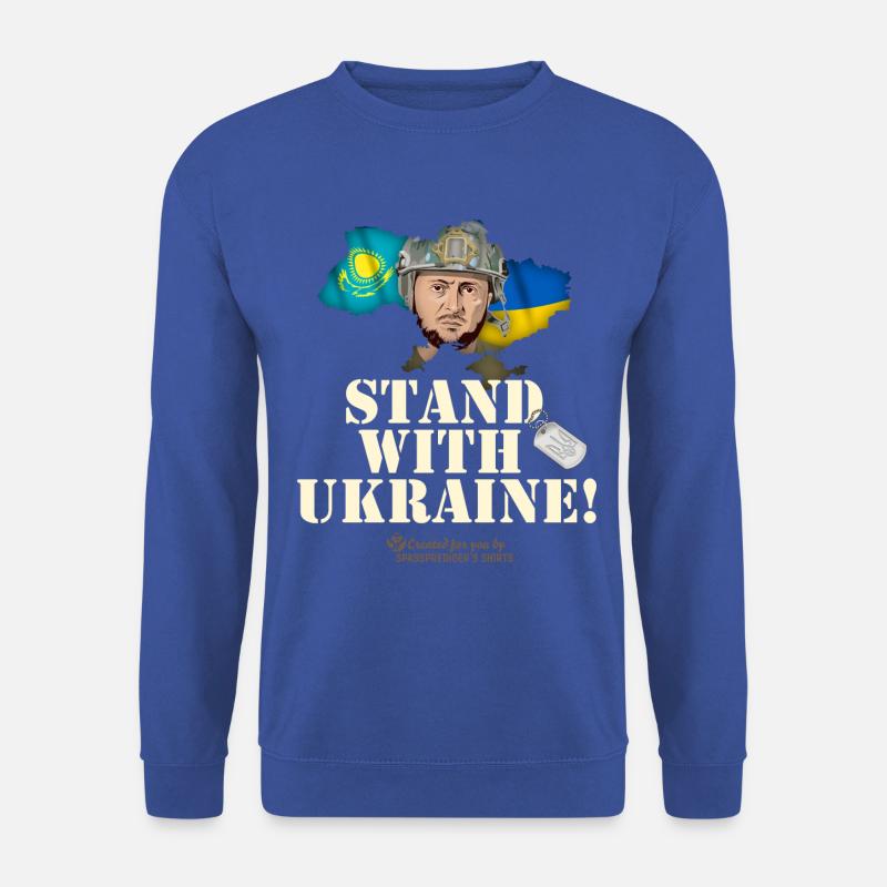Kasachstan Ukraine - Unisex Pullover - Royalblau