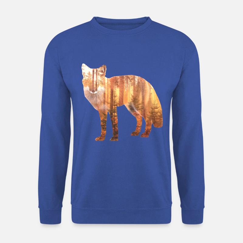 Fuchs Wald Geschenk Geschenkidee - Unisex Pullover - Royalblau