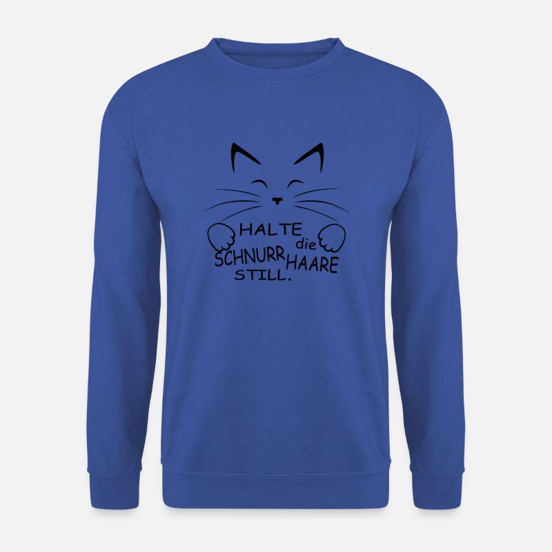 Katze lustiges Kätzchen Geschenk - Unisex Pullover - Royalblau