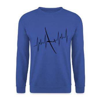 Glider Gliding Glider Glider Pilot Pilot - Unisex Sweatshirt - royal blue - Front - Alina (178cm) & Michal (187cm)