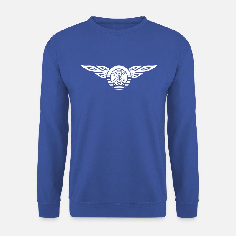 KFZ Flammen Wappen 1c - Unisex Pullover - Royalblau