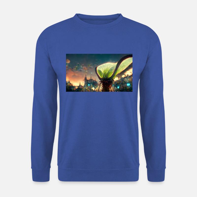 Futuristische Venusfliegenfalle - Unisex Pullover - Royalblau