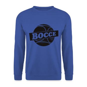 Bocce Ball mit Jack Bocci Game Bocce - Unisex Pullover - Royalblau - Vorne - Alina (178cm) & Michal (187cm)