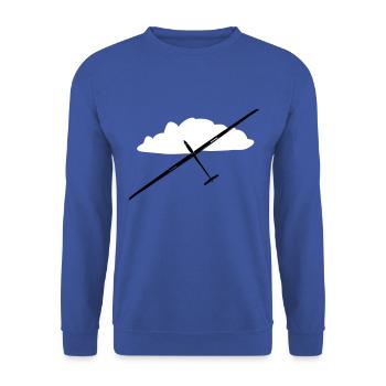 Glider Gliding Gliding Gliding Glider - Unisex Sweatshirt - royal blue - Front - Alina (178cm) & Michal (187cm)