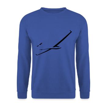 Segelflugzeug Segelfliegen Segelflieger Pilot - Unisex Pullover - Royalblau - Vorne - Alina (178cm) & Michal (187cm)