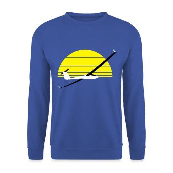 Glider Gliding Glider Glider Pilot Pilot - Unisex Sweatshirt - royal blue - Front - Alina (178cm) & Michal (187cm)