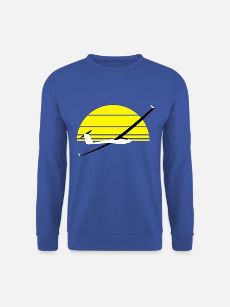 Segelflugzeug Segelfliegen Segelflieger Pilot - Unisex Pullover - Royalblau