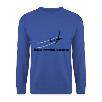 Glider Gliding Glider Glider Pilot Pilot - Unisex Sweatshirt - royal blue - Front - Alina (178cm) & Michal (187cm)