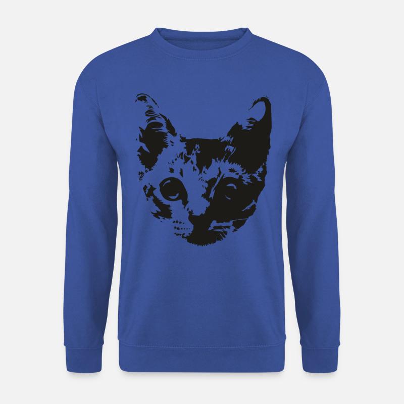 cat face - Unisex Sweatshirt - royal blue