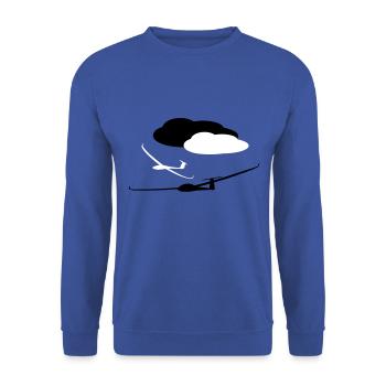 Planeur Planeur Planeur Planeur Pilote - Sweat-shirt Unisexe - bleu royal - Devant - Alina (178cm) & Michal (187cm)