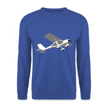 a22 Ultraleichtflugzeug UL Pilot Flugzeug - Unisex Pullover - Royalblau - Vorne - Alina (178cm) & Michal (187cm)