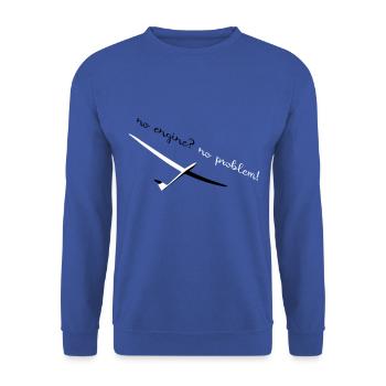 Glider Gliding Glider Glider Pilot Pilot - Unisex Sweatshirt - royal blue - Front - Alina (178cm) & Michal (187cm)