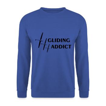 Segelflugzeug Segelfliegen Segelflug Segelflieger - Unisex Pullover - Royalblau - Vorne - Alina (178cm) & Michal (187cm)