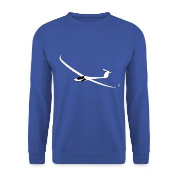 js1 Glider Glider Glider Pilot Pilot - Unisex Sweatshirt - royal blue - Front - Alina (178cm) & Michal (187cm)