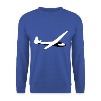 Segelflugzeug Segelfliegen Segelflieger Pilot ka6 - Unisex Pullover - Royalblau - Vorne - Alina (178cm) & Michal (187cm)