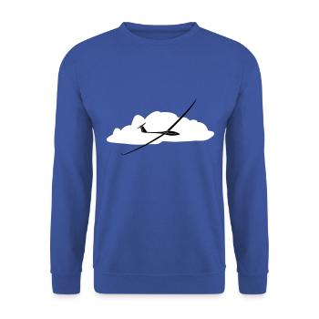 Glider Gliding Gliding Gliding Glider - Unisex Sweatshirt - royal blue - Front - Alina (178cm) & Michal (187cm)