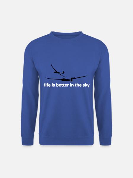 Segelflugzeug Segelfliegen Segelflug Segelflieger - Unisex Pullover - Royalblau