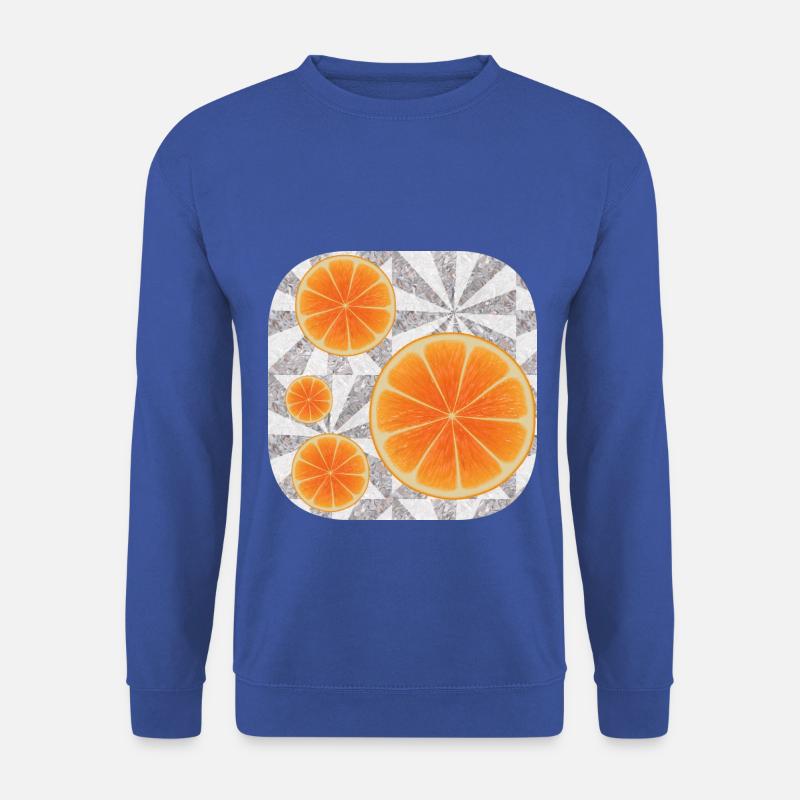 Orangen-Kunst - Unisex Pullover - Royalblau