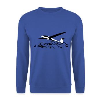 Pilote de planeur planeur volant pilote de planeur - Sweat-shirt Unisexe - bleu royal - Devant - Alina (178cm) & Michal (187cm)