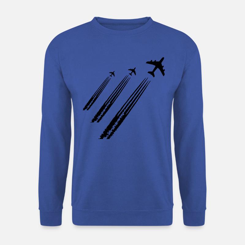 Flugzeug Pilot Flieger Spotter Aviation - Unisex Pullover - Royalblau