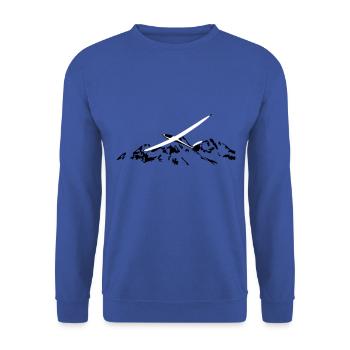 Pilote de planeur planeur volant pilote de planeur - Sweat-shirt Unisexe - bleu royal - Devant - Alina (178cm) & Michal (187cm)