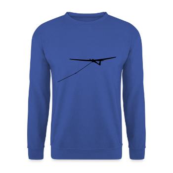 Glider Glider Glider Pilot Pilot - Unisex Sweatshirt - royal blue - Front - Alina (178cm) & Michal (187cm)