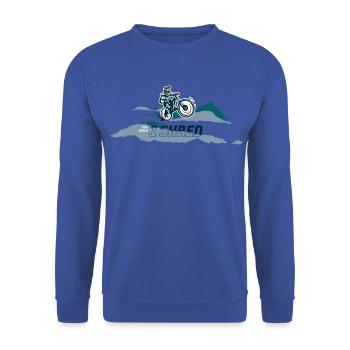 Shred Bike 1 - Unisex Pullover - Royalblau - Vorne - Alina (178cm) & Michal (187cm)