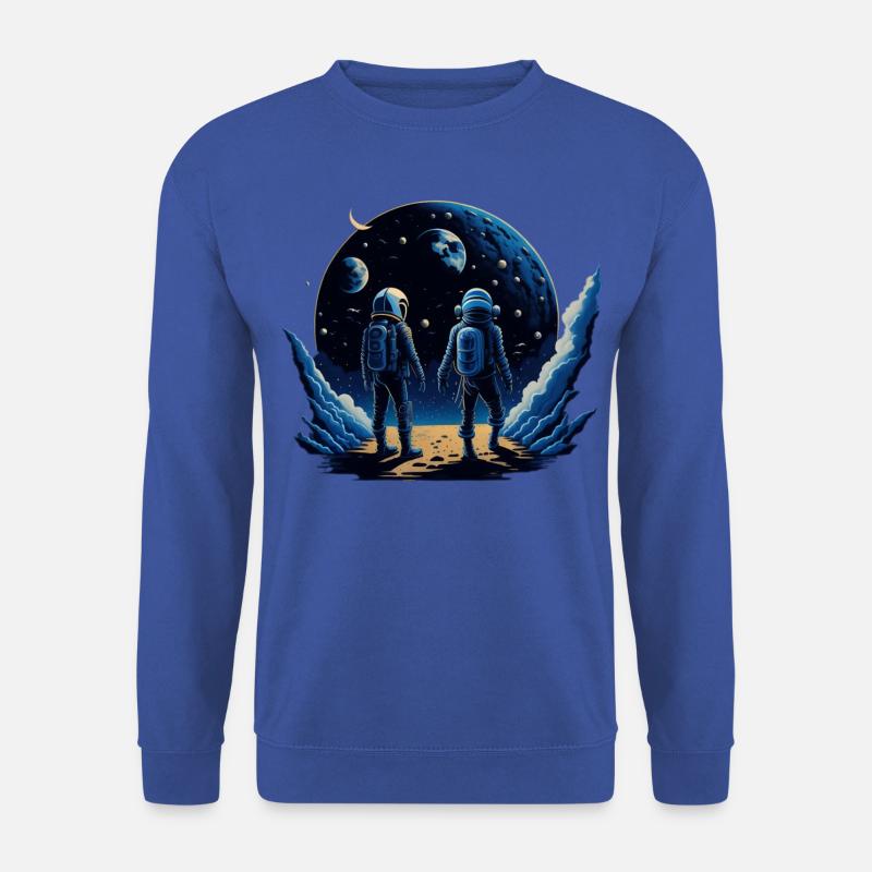 Spaziergang auf dem Mond - Unisex Pullover - Royalblau
