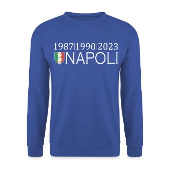 Neapel, Napoli - Unisex Pullover - Royalblau - Vorne - Alina (178cm) & Michal (187cm)