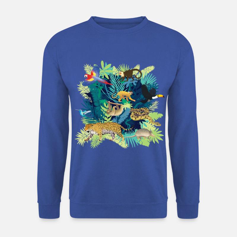South America Jungle Dark - Unisex Pullover - Royalblau