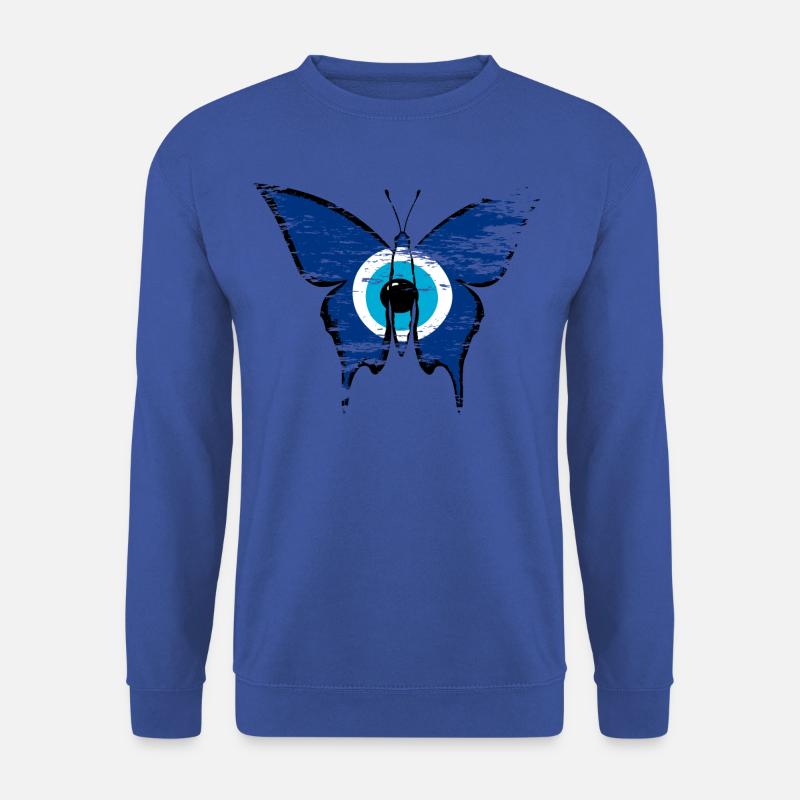 Nazar Schmetterling used - Unisex Pullover - Royalblau