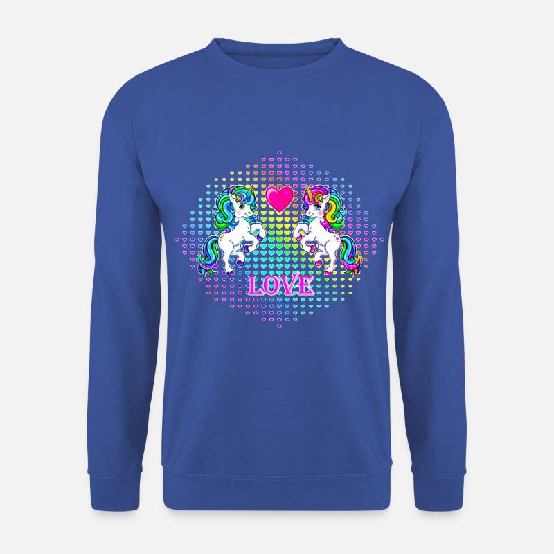 Einhorn Liebe Valentinstag 2022 - Unisex Pullover - Royalblau