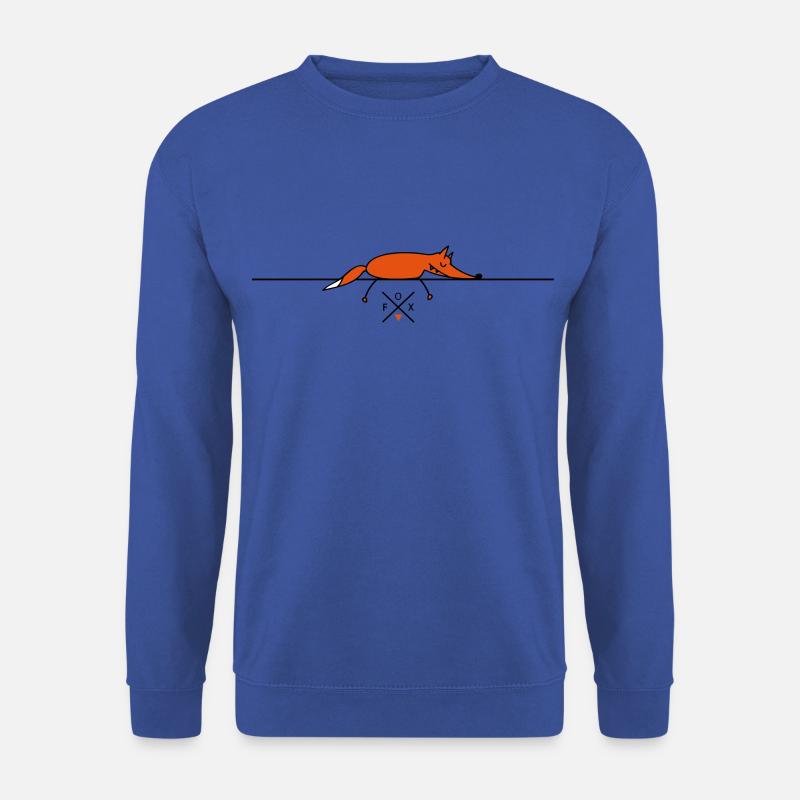Sleeping fox - Sweat-shirt Unisexe - bleu royal