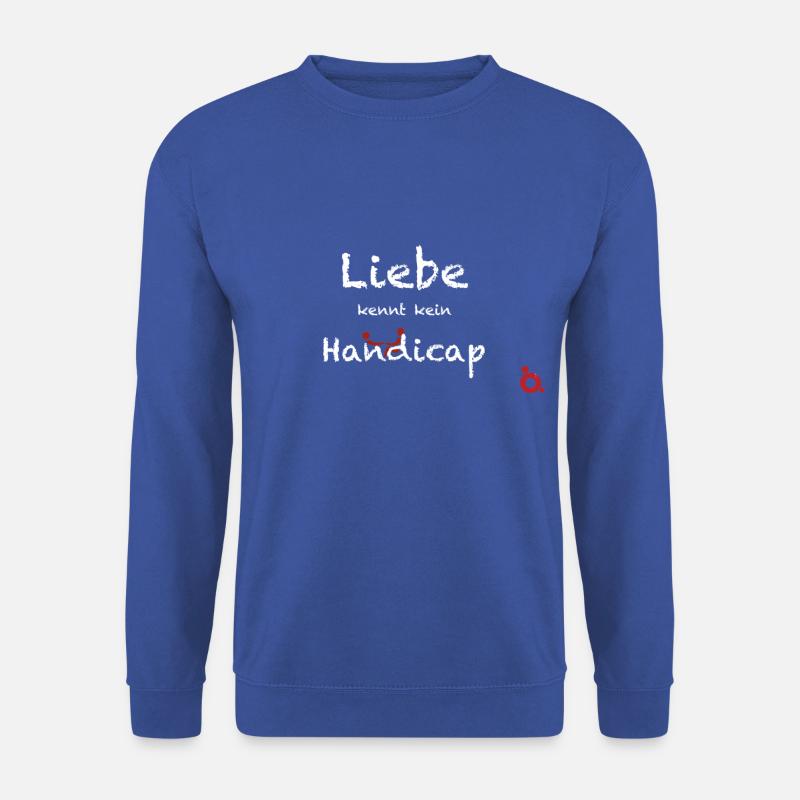 Valentinstag weiß - Unisex Pullover - Royalblau