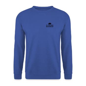 Im Osten geht Sonne auf - Unisex Pullover - Royalblau - Vorne - Alina (178cm) & Michal (187cm)
