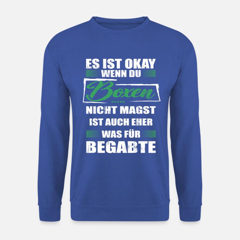 Spruch boxen Mann & Frau & Kinder - Unisex Pullover - Royalblau