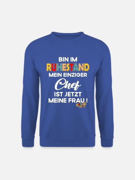 Arbeit Rente Pensionist Pensionierung 2024 - Unisex Pullover - Royalblau