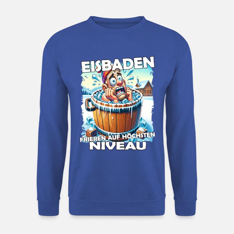 Eisbaden Winterbaden Lustig - Unisex Pullover - Royalblau