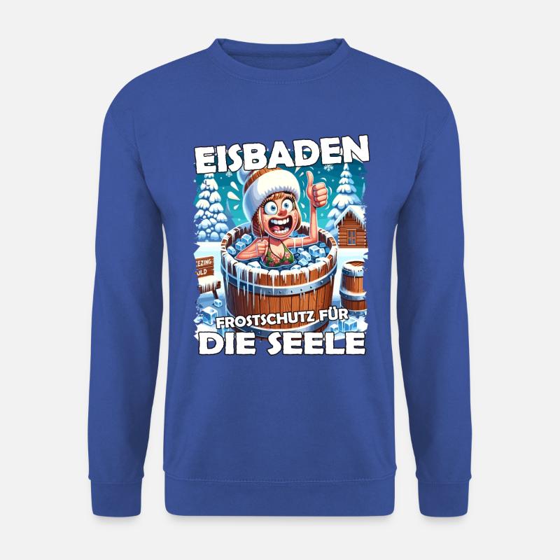 Eisbaden Winterbaden Lustig - Unisex Pullover - Royalblau